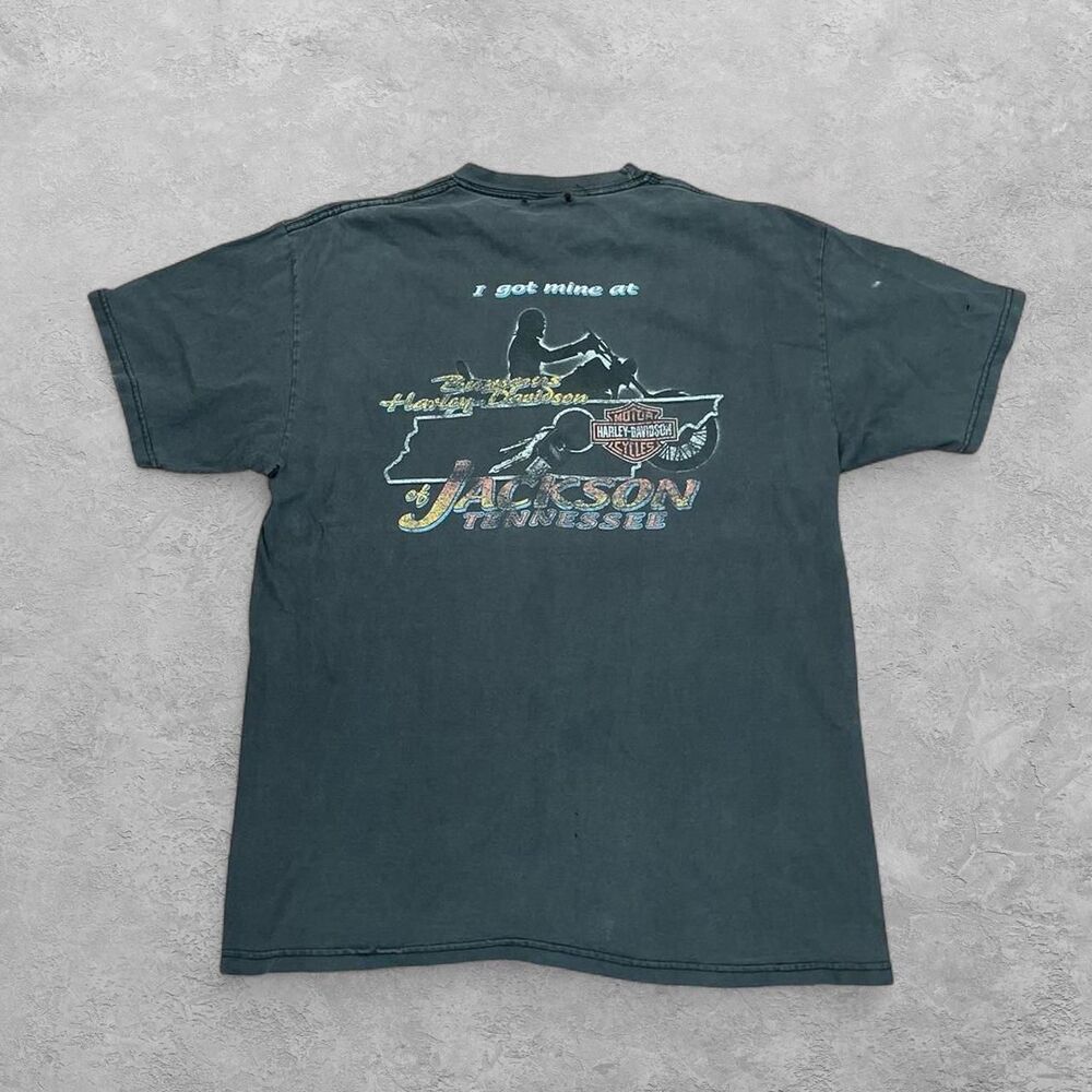 Vintage Harley Davidson Bumpus Jackson TN Thrashed T-Shirt L